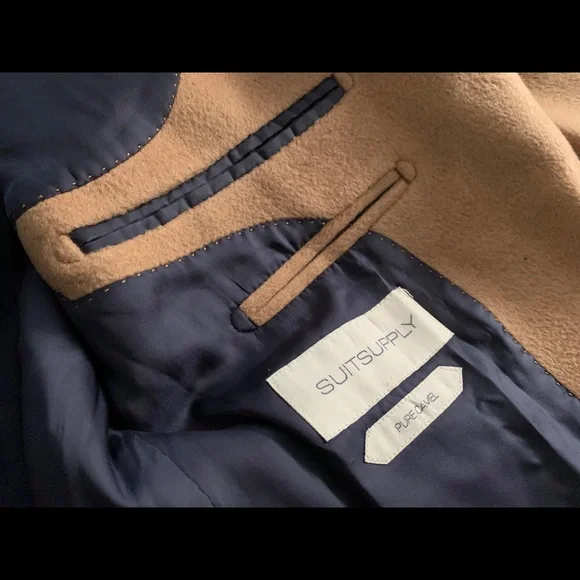 Suitsupply Mid Brown Overcoat (44)- Pure Camel